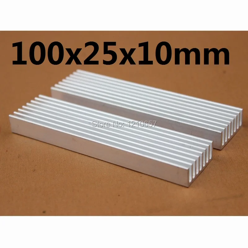 2pieces lot 100x25x10mm Aluminum Heat Sink For Computer Electronic