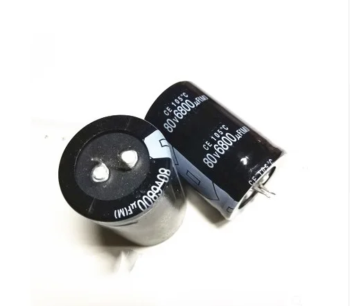 

12PCS Electrolytic capacitor 80V 6800UF 6800UF 80V 80v6800uf 30*50 Electrolytic capacitors best quality