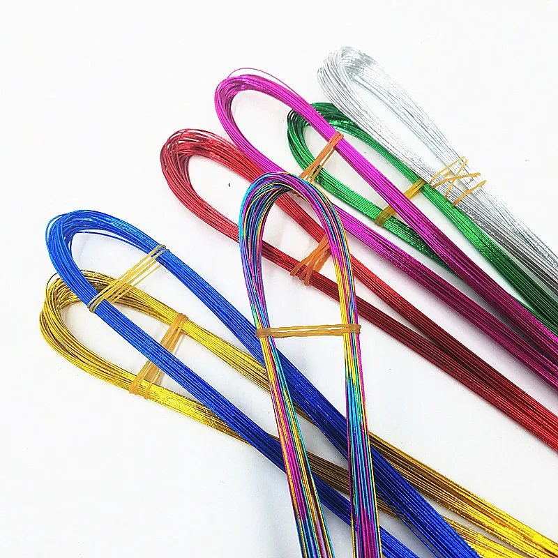 80cm Length 100pcs 24# 0.6mm/0.0236Inch Iron Wires For Nylon Stocking Flowers Accessory DIY Handmade Flowers Making Materials