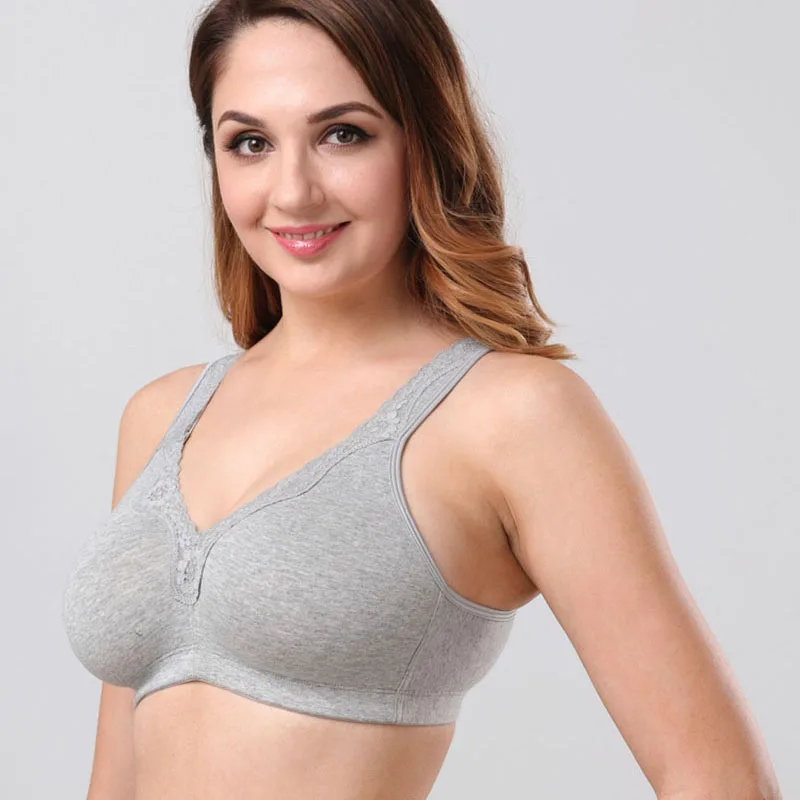 Reggiseno in cotone taglie forti copertura completa coppa grande senza cuciture reggiseni da donna ultrasottili reggiseni ultrasottili biancheria