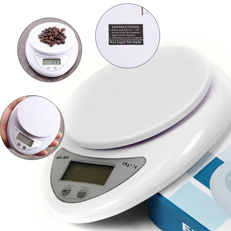 JX-LCLYL 5kg 5000g/1g House Digital Electronic Kitchen Food Postal Scale Weight Balance