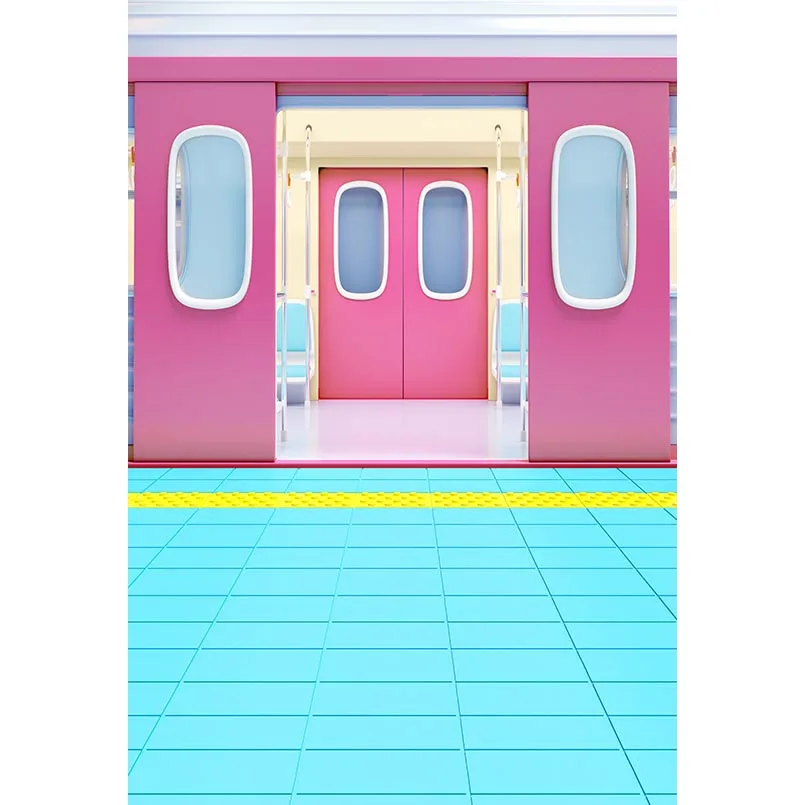 

5x7ft Underground Metro Subway Carriage Washable One Piece No Wrinkle Banner Photo Studio Background Backdrop Polyester Fabric