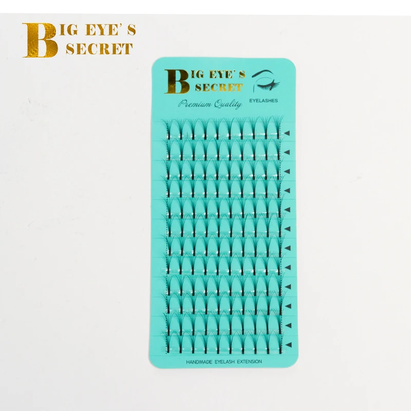 Big Eye\'s Secret Korean Silk Long Stem Individual Eyelashes Fake Eyelashes Pre made Volume Fans Eyelashes Extension