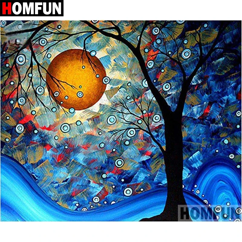 

HOMFUN Full Square/Round Drill 5D DIY Diamond Painting "Abstract tree" 3D Embroidery Cross Stitch 5D Home Decor A15090