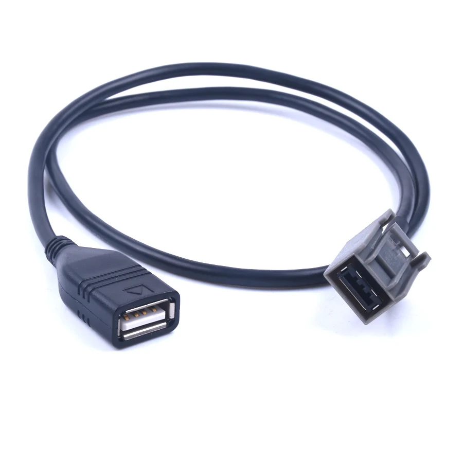 Car USB AUX Cable Wire Adapter Audio Media Music Interface For Mitsubishi Outlander ASX 2009 onwards Auto AUX 