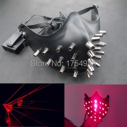 

Free Shipping 25PCS laser mask half face mask red laser mask For Christmas mask Festive & Party Supplies Home Appliance Parts