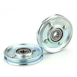 1pcs U 10*66*11mm 66mm elevator door metal hanging wheel, groove V slot U roller, wire rope wheel, 6200 bearing