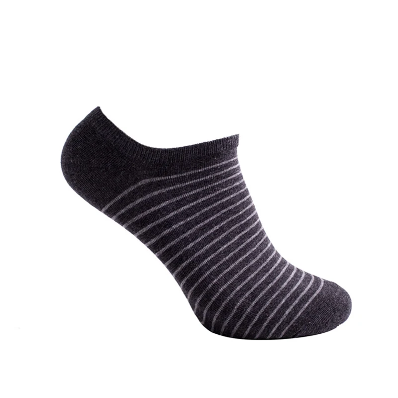 Men's Anti-Bacterial Ankle Socks, Silver Fiber, Antibacterial Stripe, Casual Socks, Deodorization, Prevent Beriberi, C320113