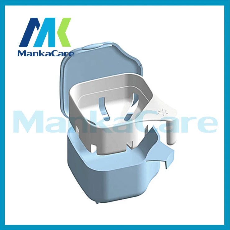 

2 pcs Dentures Storage Boxes Denture cleaning storage box false teeth storage box denture cleaning cup Manka Care-Free Shipping