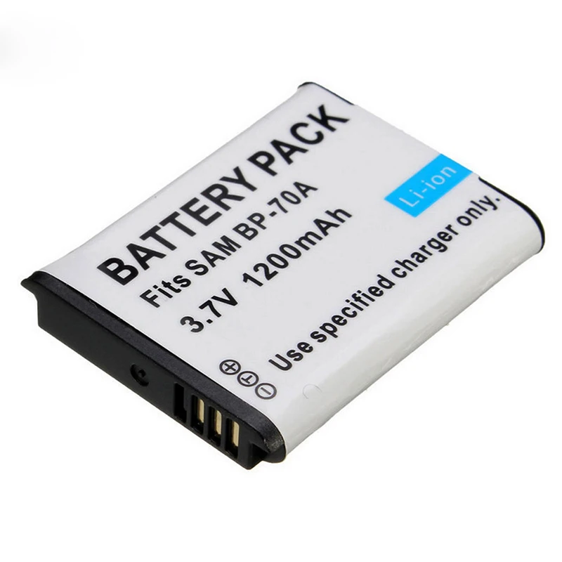 1200mAh BP70A BP 70A BP-70A Replacement Battery For Samsung ES65 ES70 TL105 TL110 PL100 SLB-70A Battery