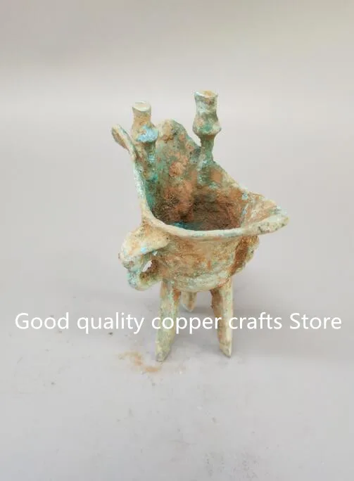 China archaize ancient unearthed bronze goblet 11 cm