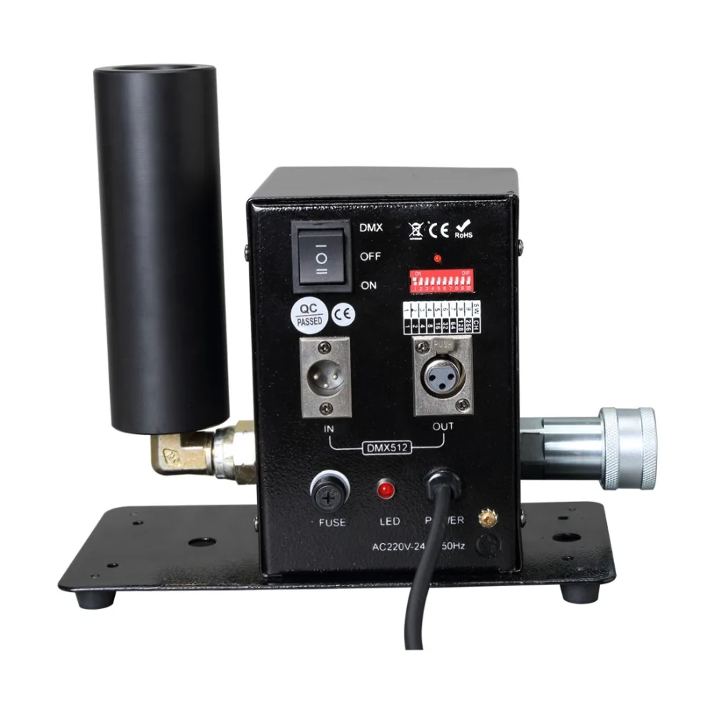 

MINI DMX 512 Stage Cryo Co2 Jet Fog Machine CO2 Smoke Machine Speical Effects Cannon For Party Event Club 6M Hose Stage Light