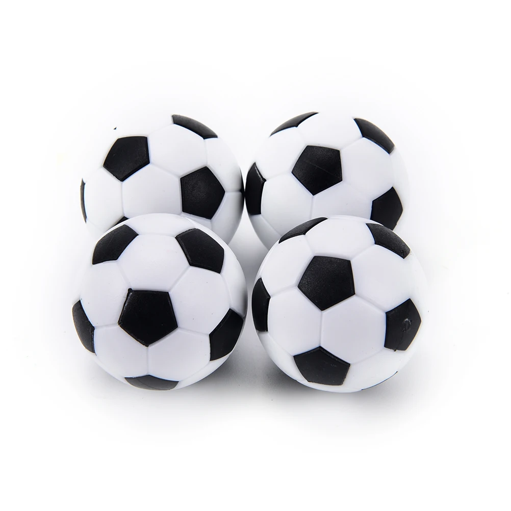 4 Stuks Zwart En Wit Hoge Kwaliteit Hars Tafelvoetbal Tafel Voetbal Tafel Bal Baby Fussball Spotrs Geschenken