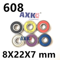 8X22X7mm Chrome Steel Miniature Ball Bearings 608-2RS ABEC-7 ABEC-9  608 for Inline skates bearing Skateboard Scooters 608ZZ