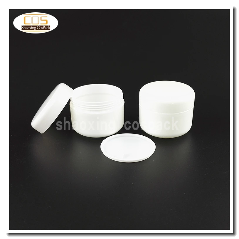 

100PCS wholesale 50ml PP white jar with lids , JP3-50g pp cosmetic jar 50g , empty cosmetic 50g plastic jar for sale