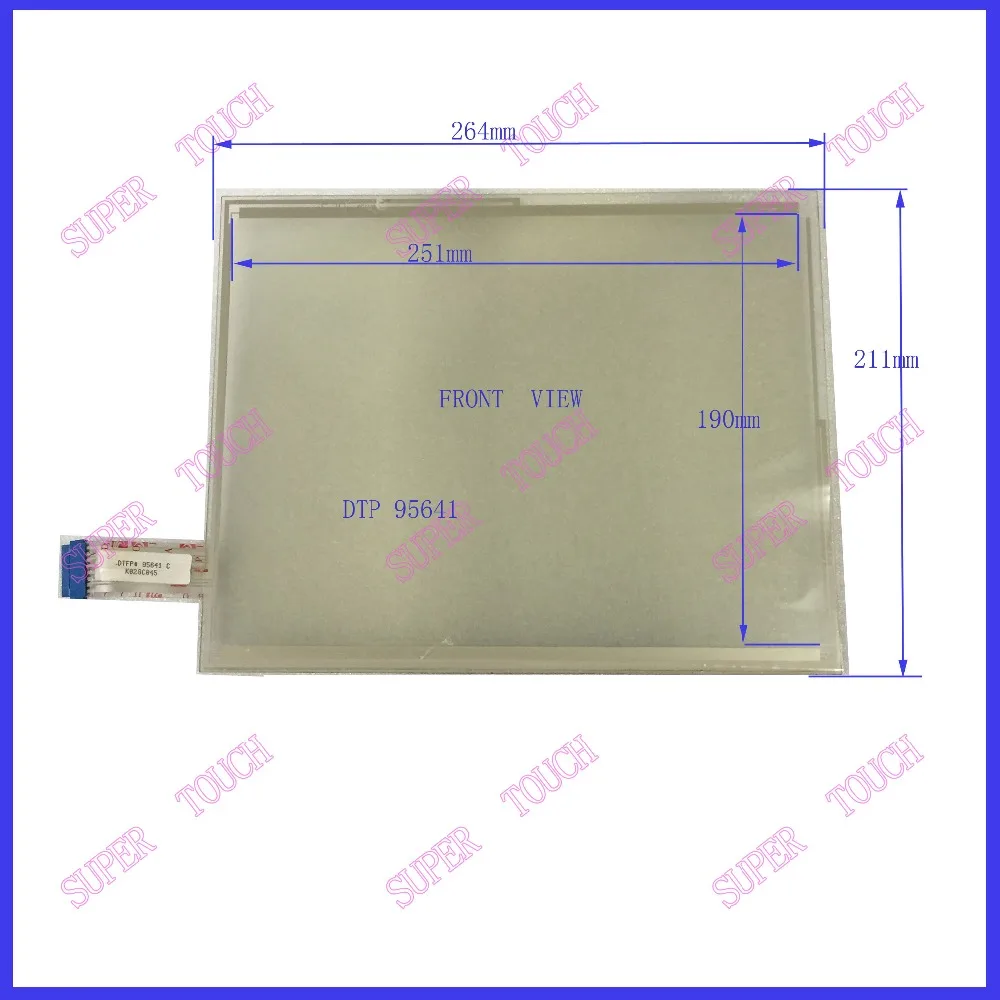 

ZhiYuSun NEW 12.1 inch 8 wire resistive Touch Screen 264*211 for industry applications DTFP 95641 K28C045