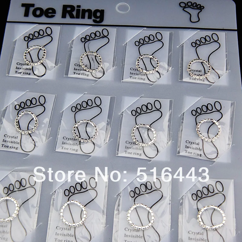 Big Promotions 36pcs Wholesale Jewelry Lots Full Clear Czech  Rhinestones Fashion Stretchy Toe Rings for Womens A-809