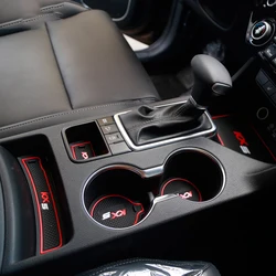For Kia Sportage QL 2016 2017 2018 Gate slot pad Door Groove Mat anti-slip Cushion Cup pad Interior decoration accessory styling