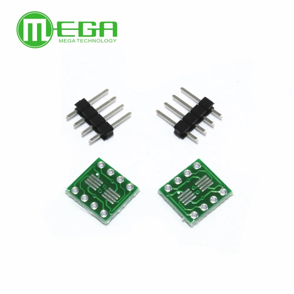 80PCS SOP8 turn DIP8 / SOIC8 to DIP8 IC adapter Socket PB FREE with Pin Header