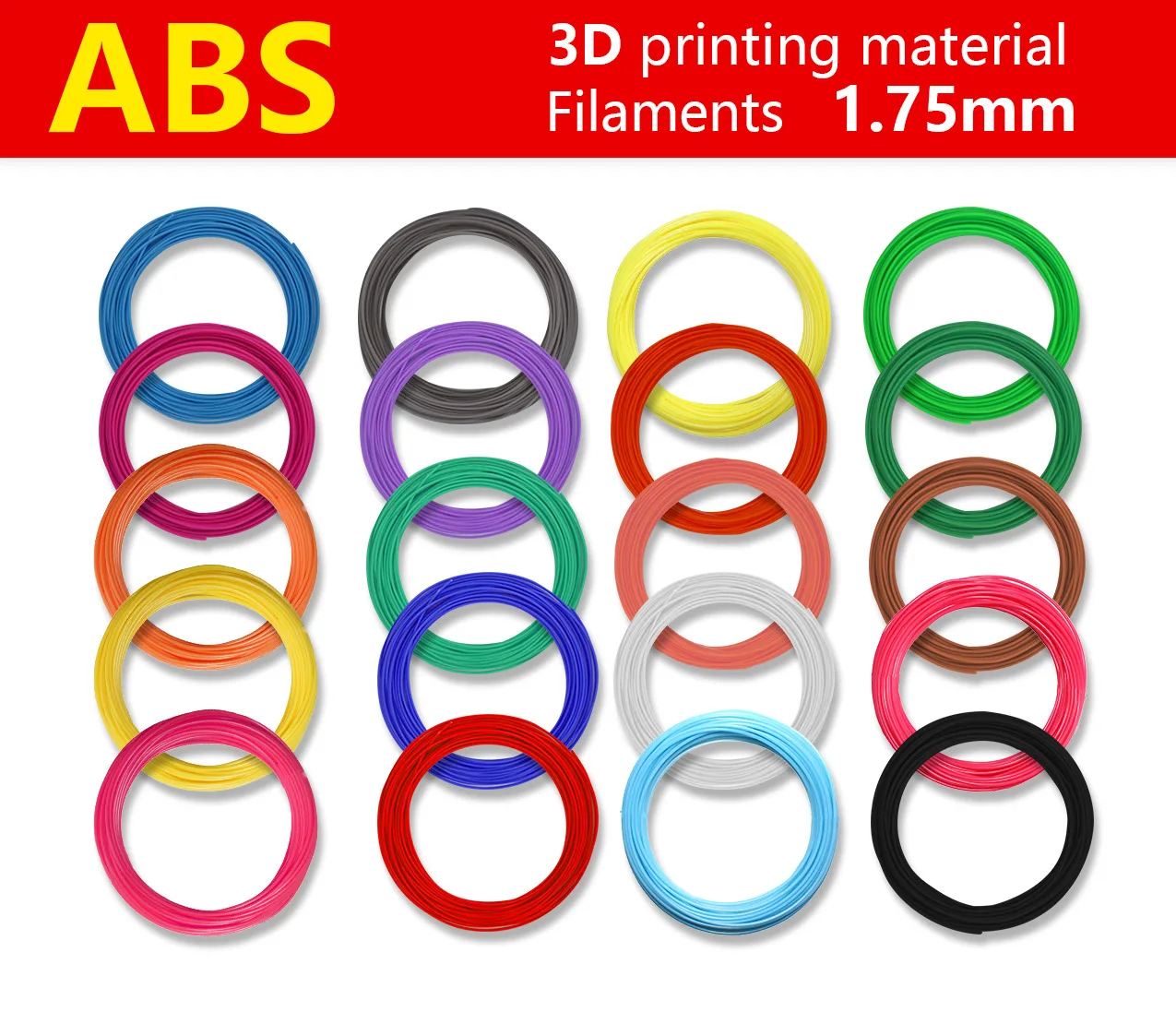 3d printing pen abs1.75mm 20color abs filament est Gift for Kids 3d pen 3 d pens Environmental safety plastic Buy two -10%