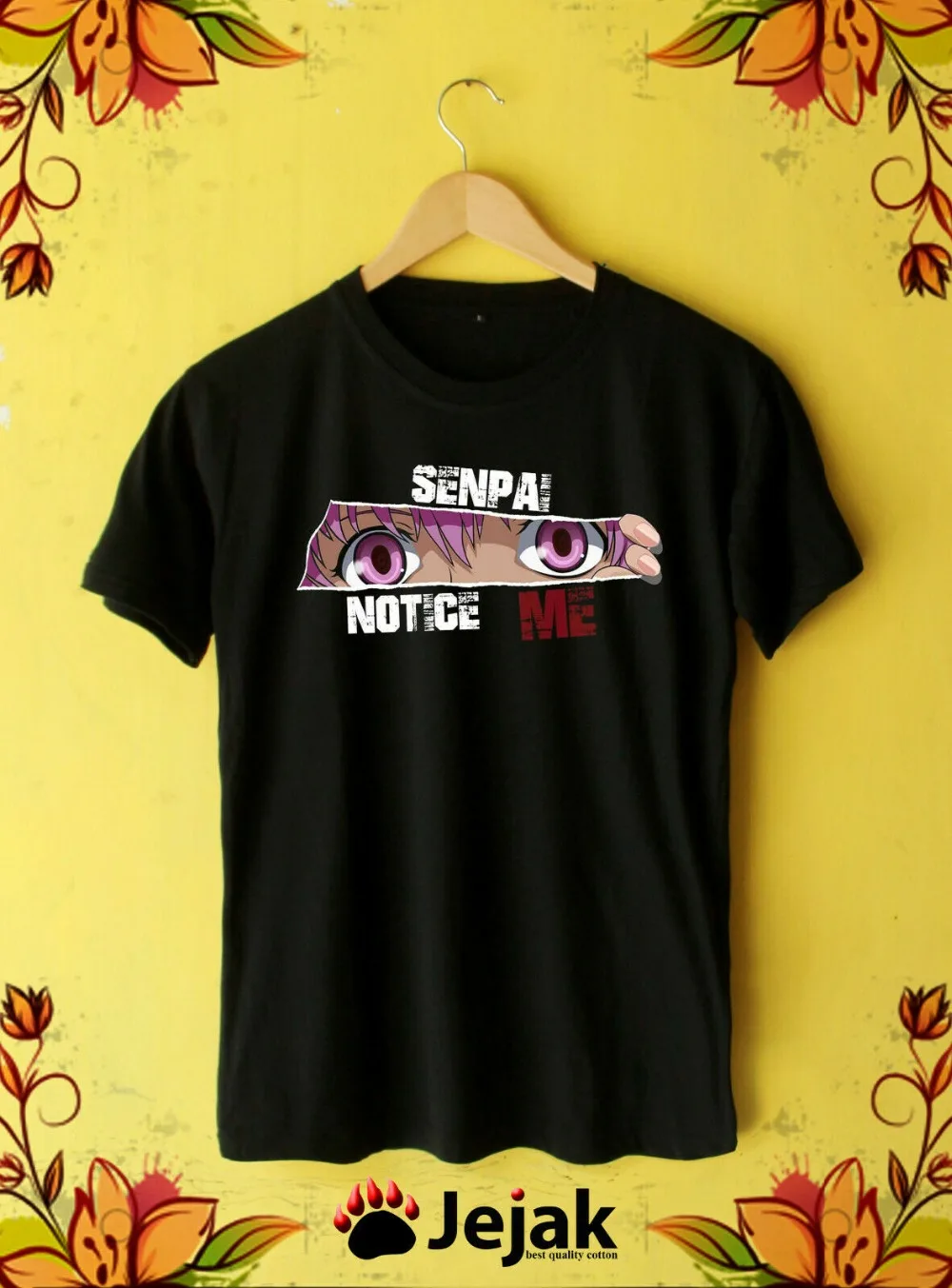 Notice Me Senpai New Logo Japanese Anime 100% Cotton Summer Tees Printed O-Neck Streetwear Order T Shirts