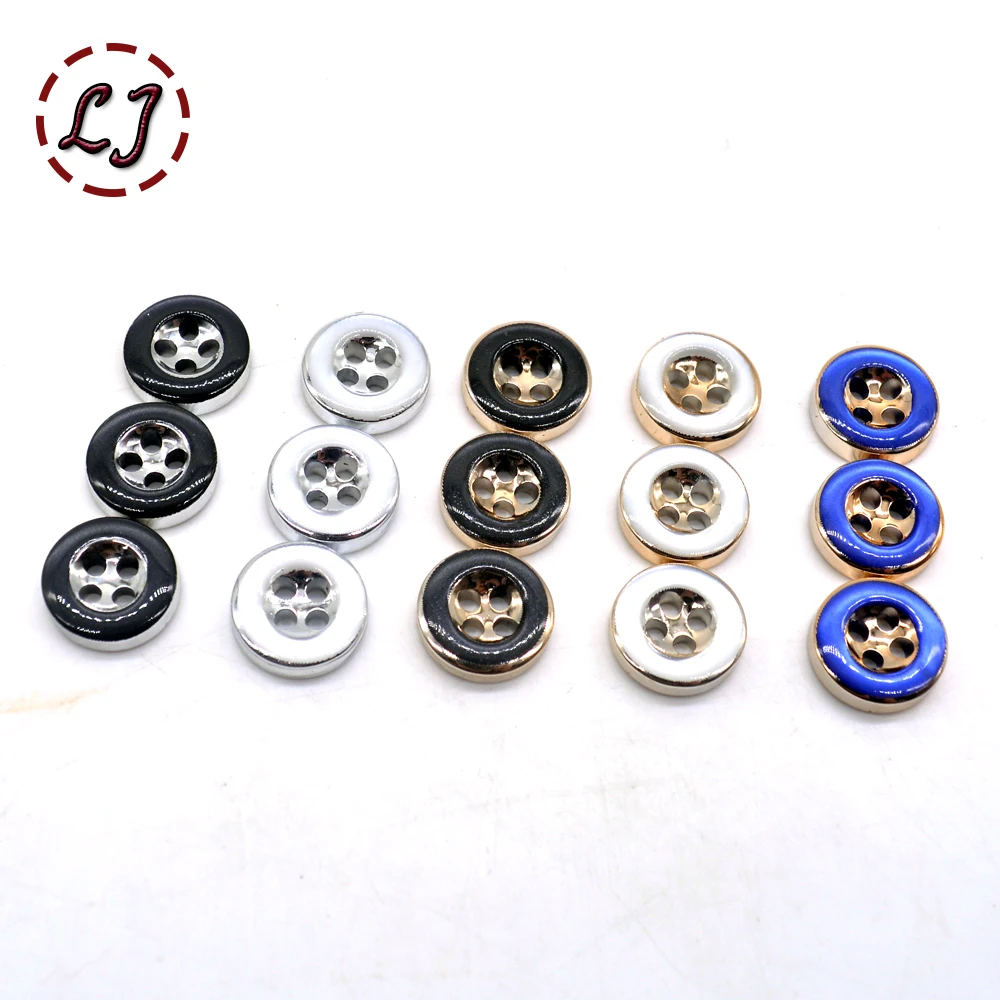 30pcs/lot small round gold silver sewing Button for women cloth T-shirt joker fashion button garment accessory scrapbooking DIY