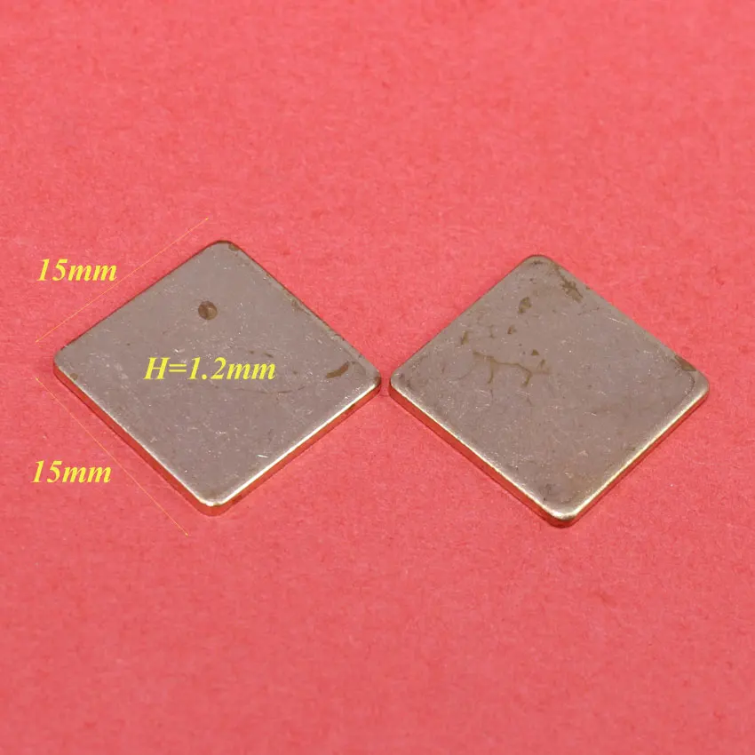 ChengHaoRan-almohadilla térmica de cobre DIY para ordenador portátil, lámina disipadora de calor para GPU, CPU, VGA, Chip RAM, refrigeración, 15x15x0.3/0.5/0.8/1.0/1. 5mm