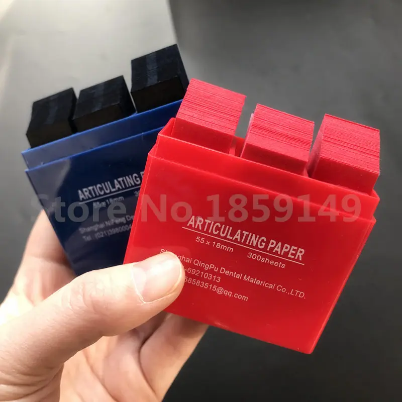 300 Sheets Dental Articulating Paper Dentista Blue Red Double-sided Bite Strips Oral Dentist Teeth Care Whitening Material Tool