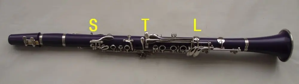 Advanced nickel-plated ABS Clarinet Bb Soprano Purple clarinet