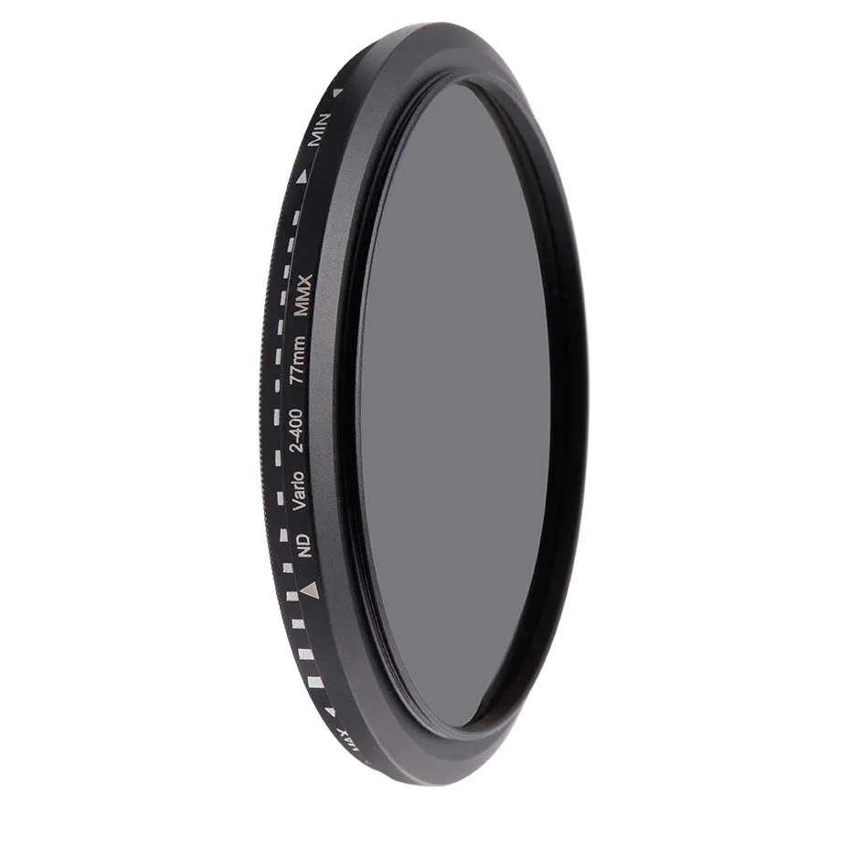 Camera Filter Optical Glass ND2-400 Neutral Density Fader Variable ND Filters Adjustable 30mm 37mm 40.5mm 43mm 49mm Universal ND