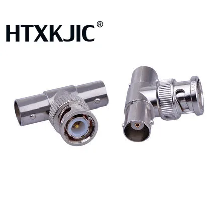 Bnc T Adattatore Del Connettore Del Divisore Accoppiatore 1 Maschio a 2 Femmina Cctv Martinetti Spina