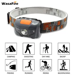 Wasafire 3*XPE Q5 Led Head Lamp Forehead Flashlight Waterproof 4 Modes Headlight White Red Light Head Torch By AAA Battery