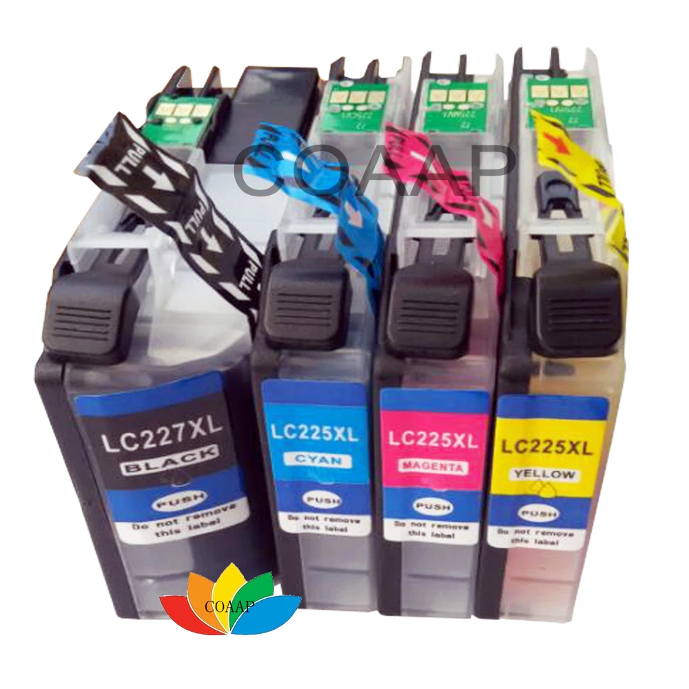 4x Compatible Brother 225 227 LC225XL LC227XL ink cartridge for DCP-J4120DW MFC-J4420DW MFC-J5320DW MFC-J4625DW Printer