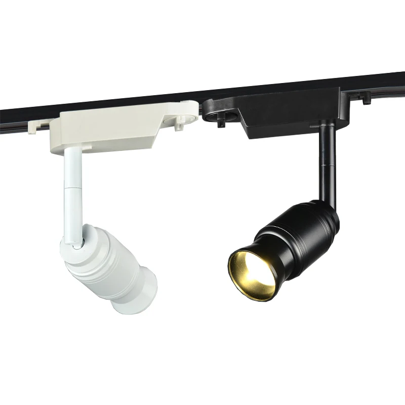 5W/10W LED COB Ceiling Light Zooming Picture Spotlight Rail Track Focus Lamp Jewelry Store Black/White shell