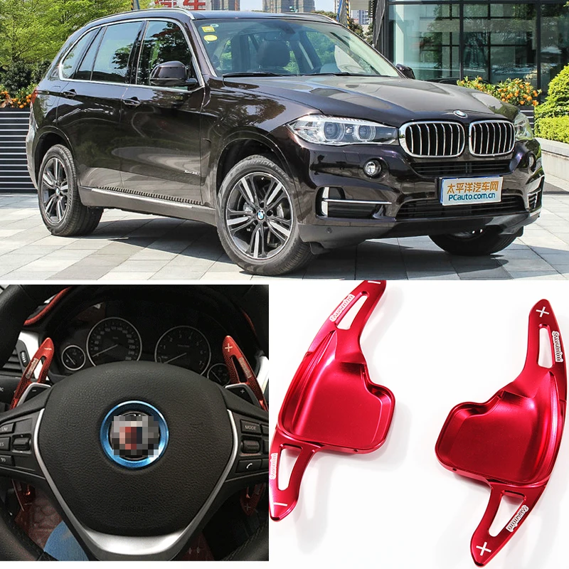 

2pcs Steering Wheel Aluminum Shift Paddle Shifter Extension For BMW X5 17-18 Car-styling