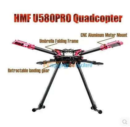 

HMF U580 Pro Totem Series RC Drone Quadcopter Frame Kit 4 Axis Foldable Rack Carbon Umbrella FPV Landing Gear