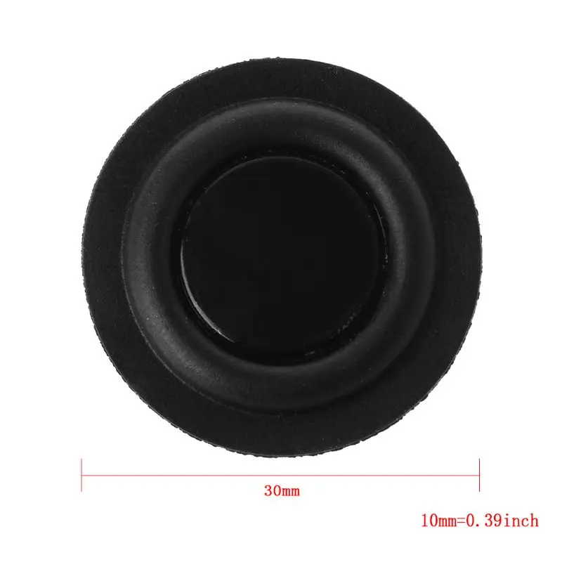 Audio Speaker Bass Diaphragm Speaker Repair Parts Accessories DIY Home Theater 30MM Speaker Vibrating Plate Black