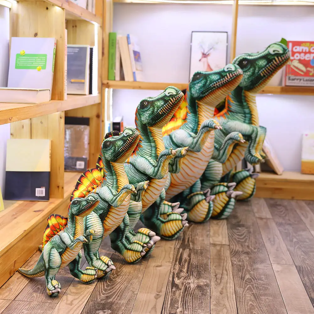 40-100cm New Dinosaur Plush Toys Stuffed Animal Dragon Doll Spinosaurus Toys for Children Lifelike Pillow Kids Birthday Gift