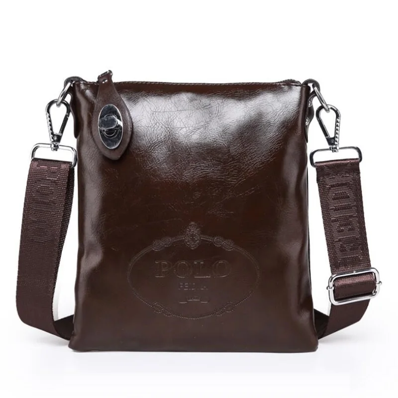 Hot Selling High Quality PU leather messenger bag fashion men\'s shoulder bag casual briefcase waterproof Crossbody bag ZX-002.