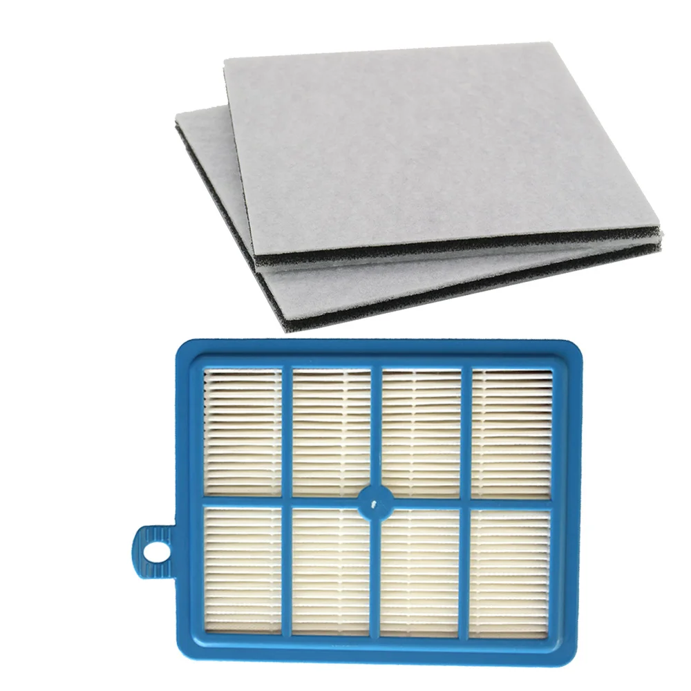 Filtro Hepa riutilizzabile H12 H13 + filtro in cotone motore 2 pezzi per Philips Electrolux AEG EFH12W AEF12W FC8031 EL012W FC9080 FC9088