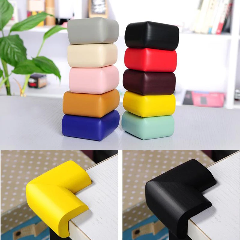 

4PCS Soft Anti Collision Angle Safety Edge Corner Guards Protector Safety For Children Kids Baby Protection Corner Table Desk