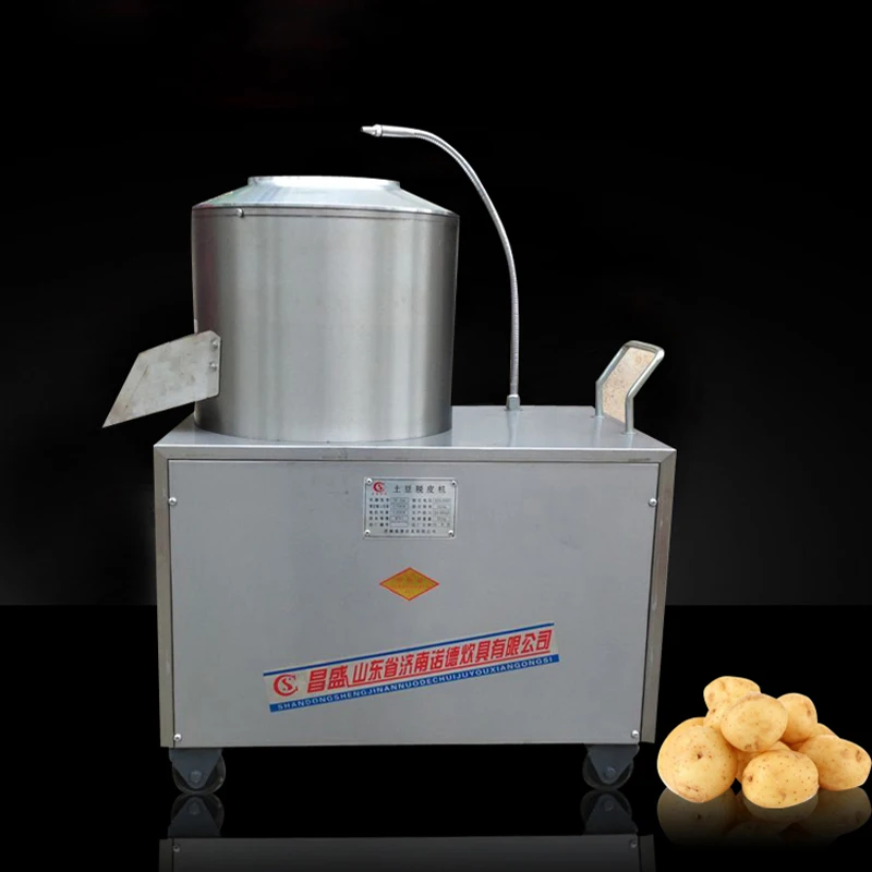 Stainless steel 350 potato taro peeling machine/skin removing machine with cleaning function for commercial use