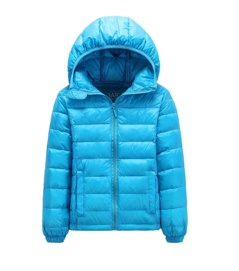 Spring Autumn Brand Boys Girls 90% Down Jacket Hooded Duck Down Warm Coat For Children Kids Parkas  3~10 Years KF035