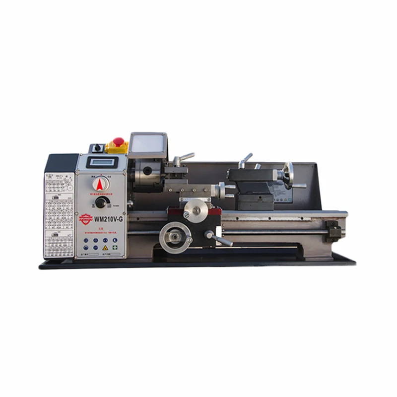 WM210V-G 600 w speed high power machine tool metal lathe / all steel lathe machine with switch control 1pc