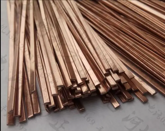 Flat electrode Phosphor copper welding rod for Refrigerator Air Conditioner Refrigeration accessories length:40CM NO.C1034