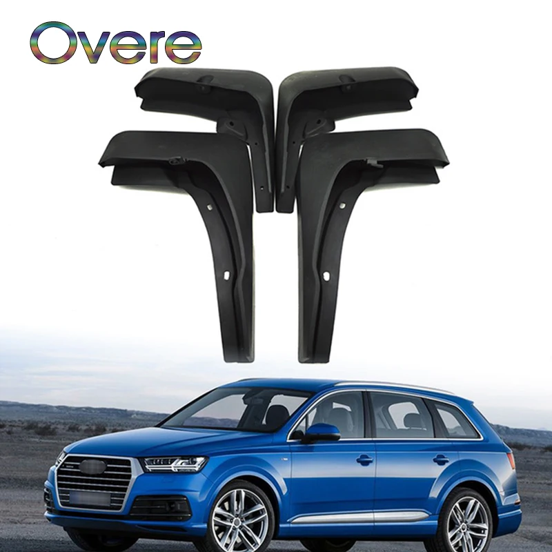 

OVERE 1Set/4Pcs Car Front Rear Mudguards For 2016 2017 Audi Q7 Mud Flaps Accessories Splash Guard Fenders Mudflaps Car-styling