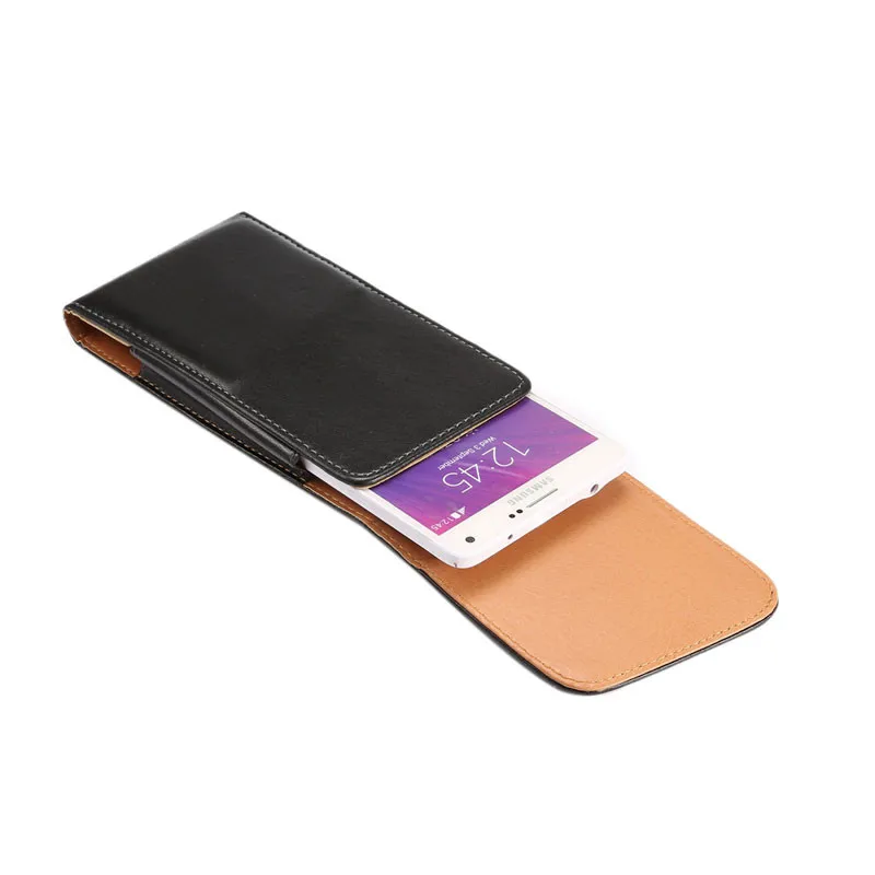 For Samsung S25 S24 S23 S22 S21 Belt Clip Holster Luxury Leather Phone Pouch Bag Case Galaxy S24Ultra S24FE Cover Hidden buckle