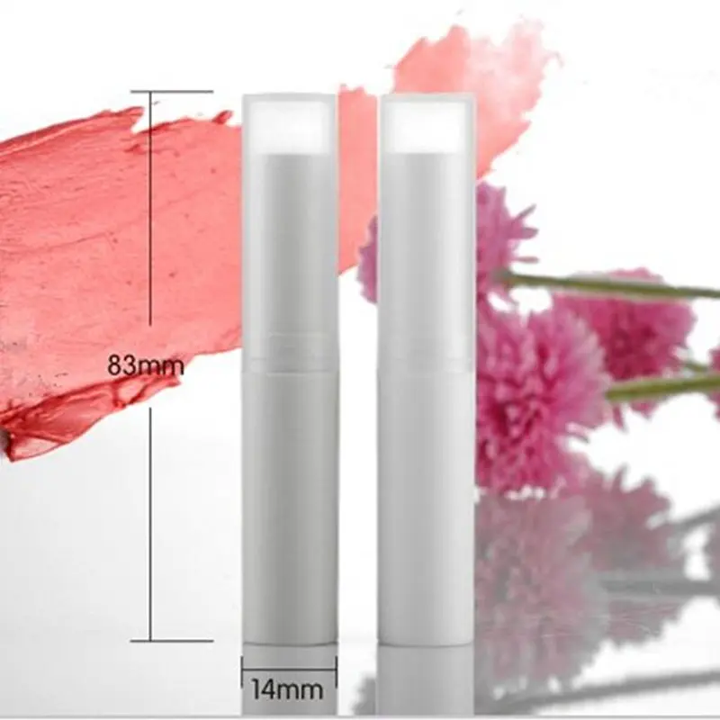 10pcs/lot New Popular 4g Korean PP Lipstick Tube Hot Cosmetic Packaging Lip Balm Tube DIY Empty Lipstick Tube Containers Bottles