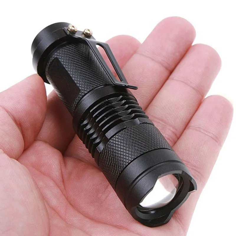 ALIDGWH MINI LED UV Violet Flashlight 365nm Zoomable Aluminum Purple Torch Light by 14500 Battery for Detect Fluorescent