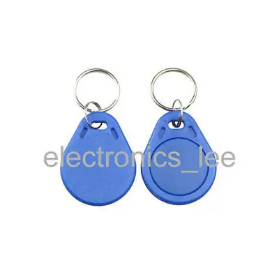 

100pcs RFID Proximity ID Key Tags Keyfobs Chain Compatible for Access